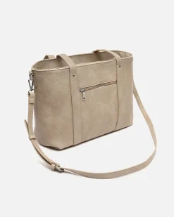 Bolso shopper grande con asa bandolera extraíble