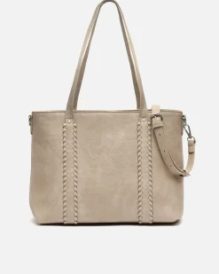 Bolso shopper grande con asa bandolera extraíble