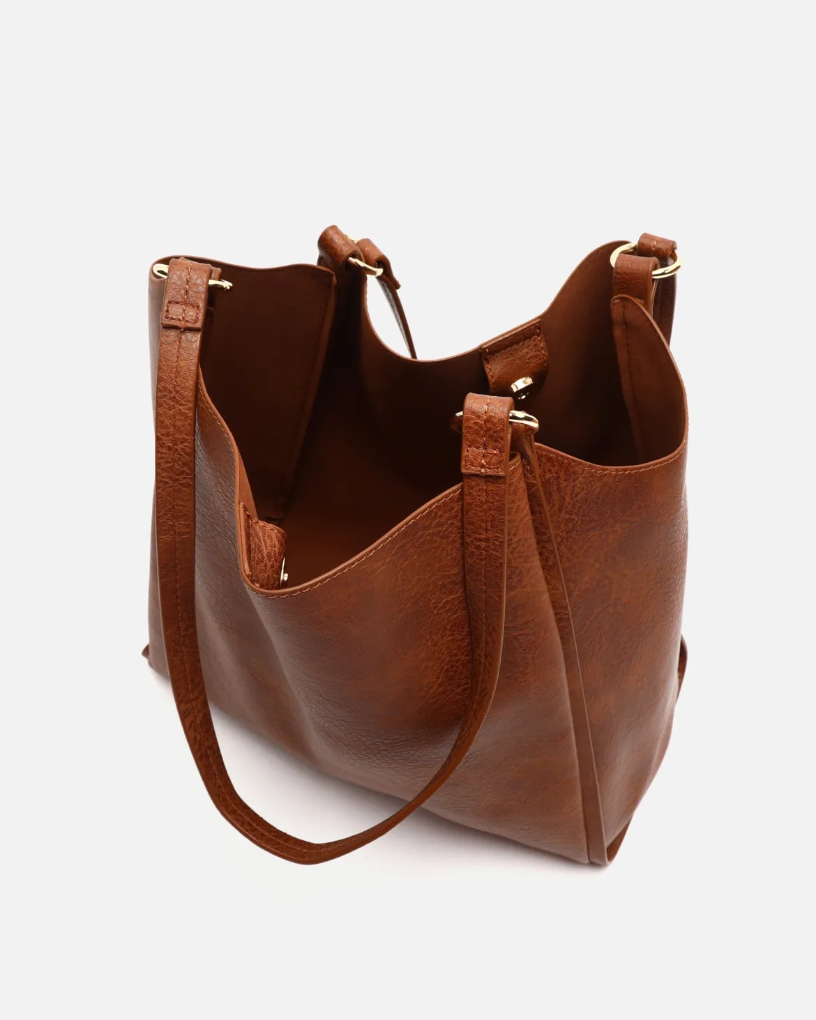Bolso shopper grande con bolsa en el interior