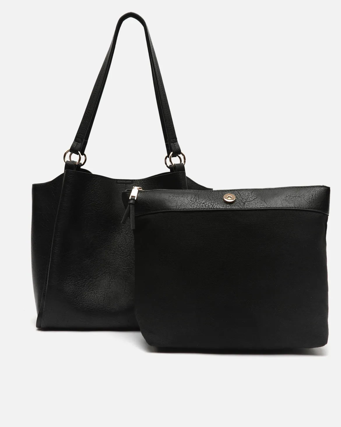 Bolso shopper grande con bolsa en el interior