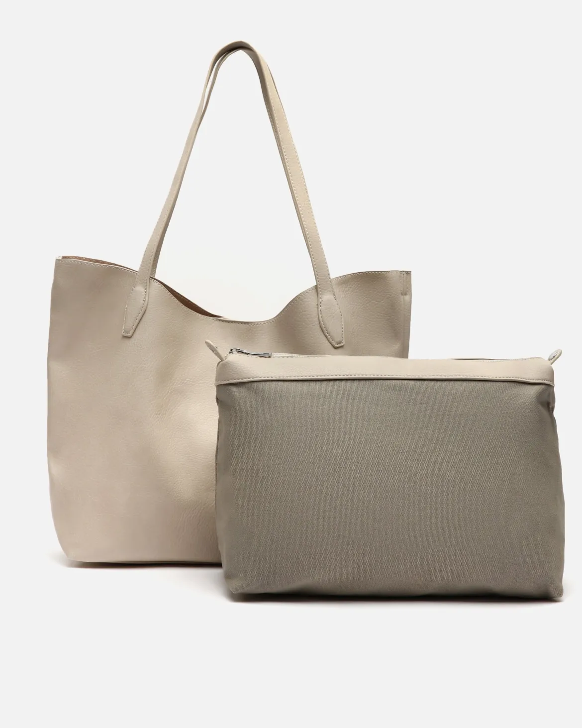 Bolso shopper grande con neceser extraíble