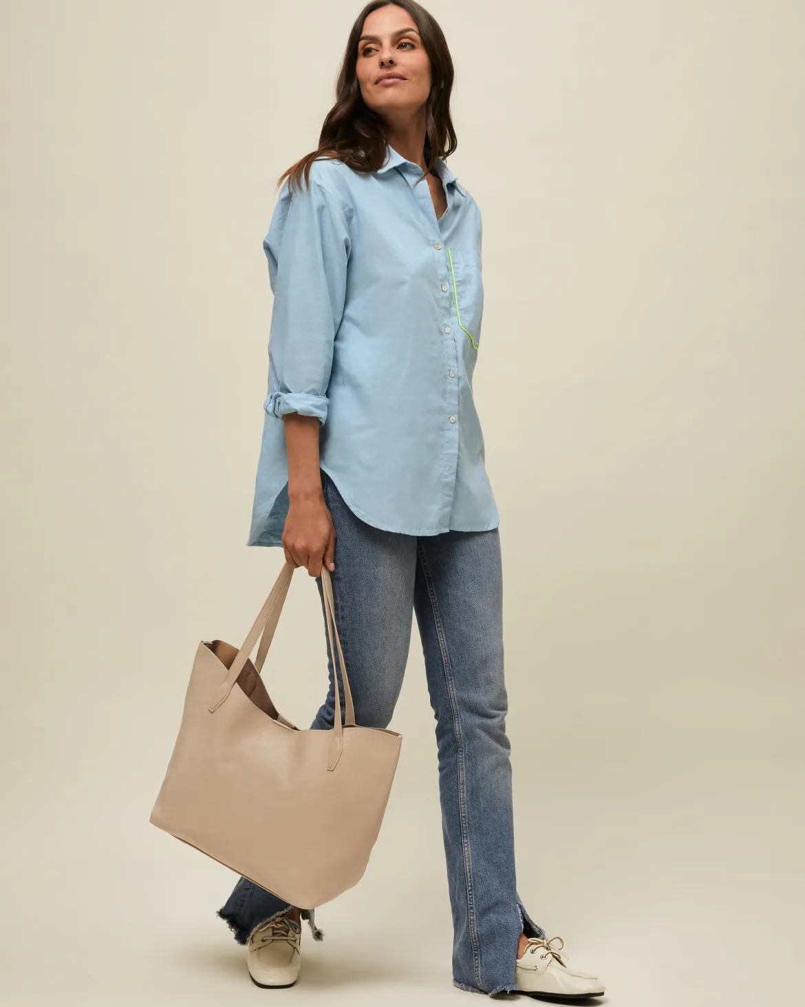 Bolso shopper grande con neceser extraíble