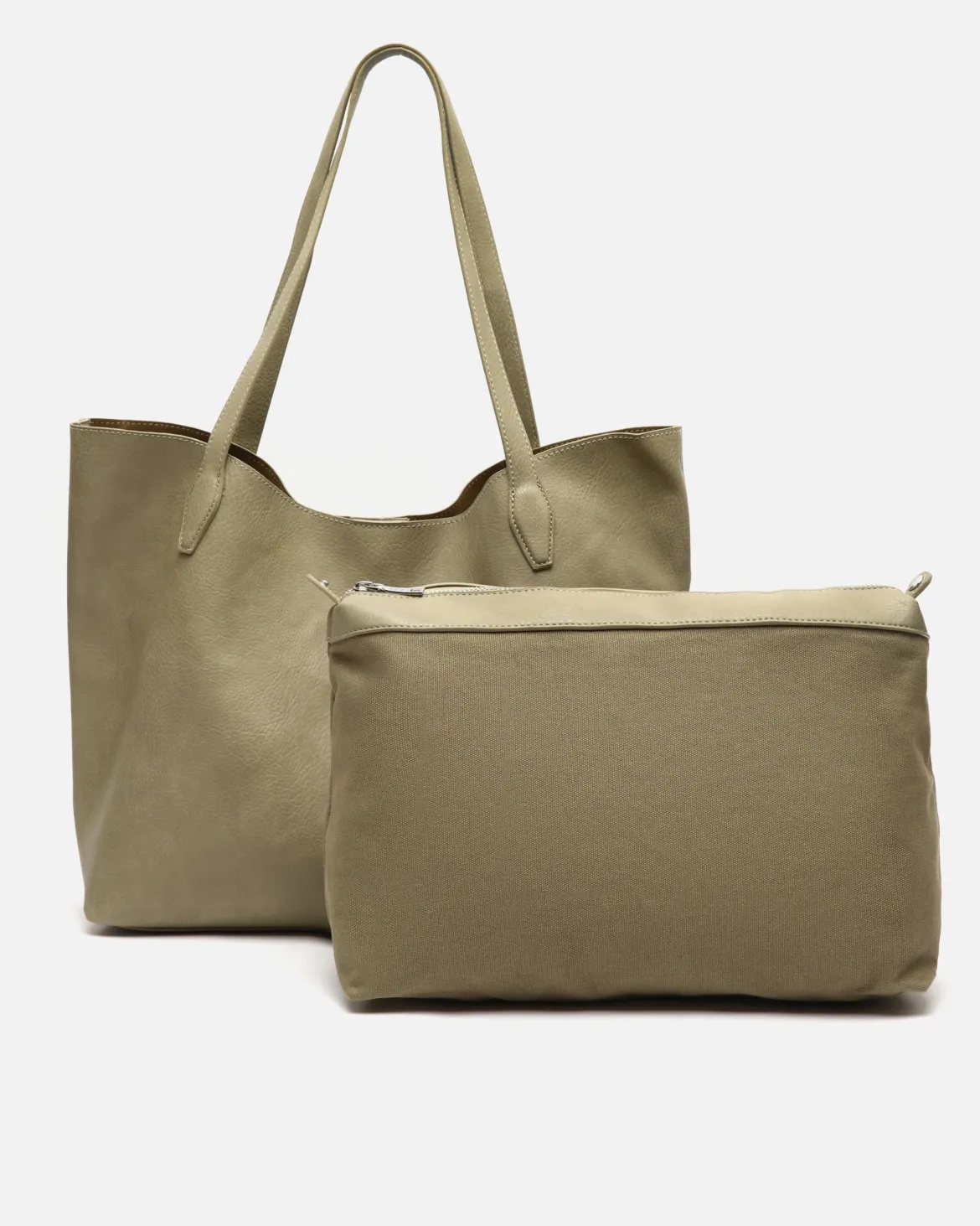 Bolso shopper grande con neceser extraíble