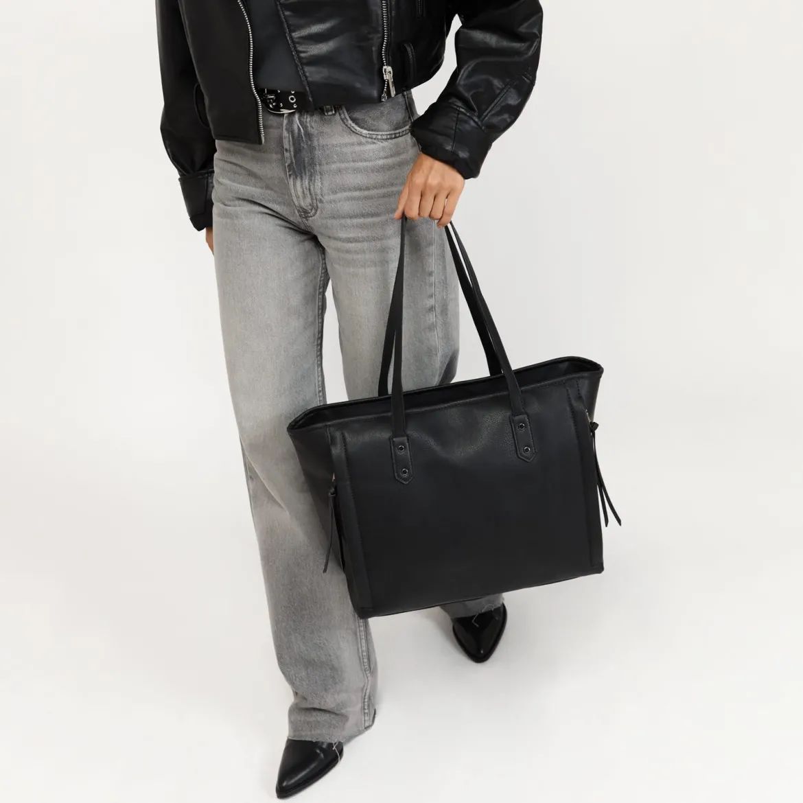 Bolso shopper grande con bolsillo para portátil 15 pulgadas