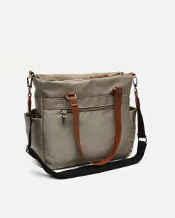 Bolso shopper grande con asa bandolera extraíble