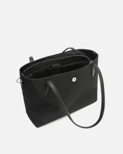 Bolso shopper grande en nylon con bolsillo para portátil 14 pulgadas