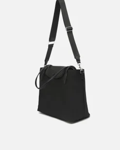 Bolso shopper grande en nylon con bolsillo para portátil 14 pulgadas