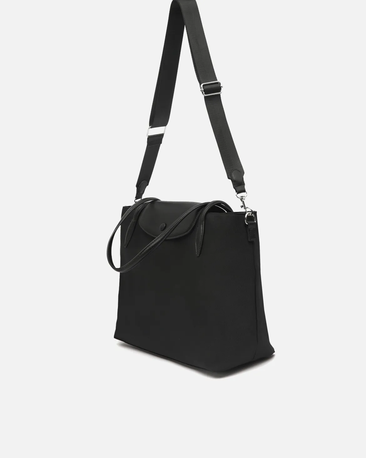 Bolso shopper grande en nylon con bolsillo para portátil 14 pulgadas