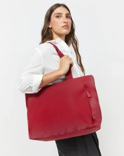 Bolso shopper grande en nylon con bolsillo para portátil 15 pulgadas