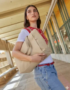 Bolso shopper grande en nylon con bolsillo para portátil 15 pulgadas