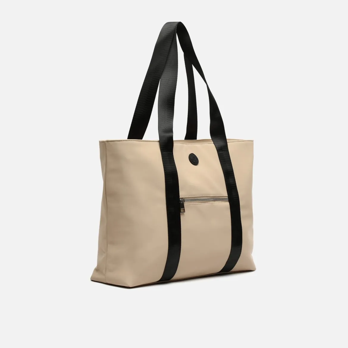 Bolso shopper grande en nylon con bolsillo para tablet
