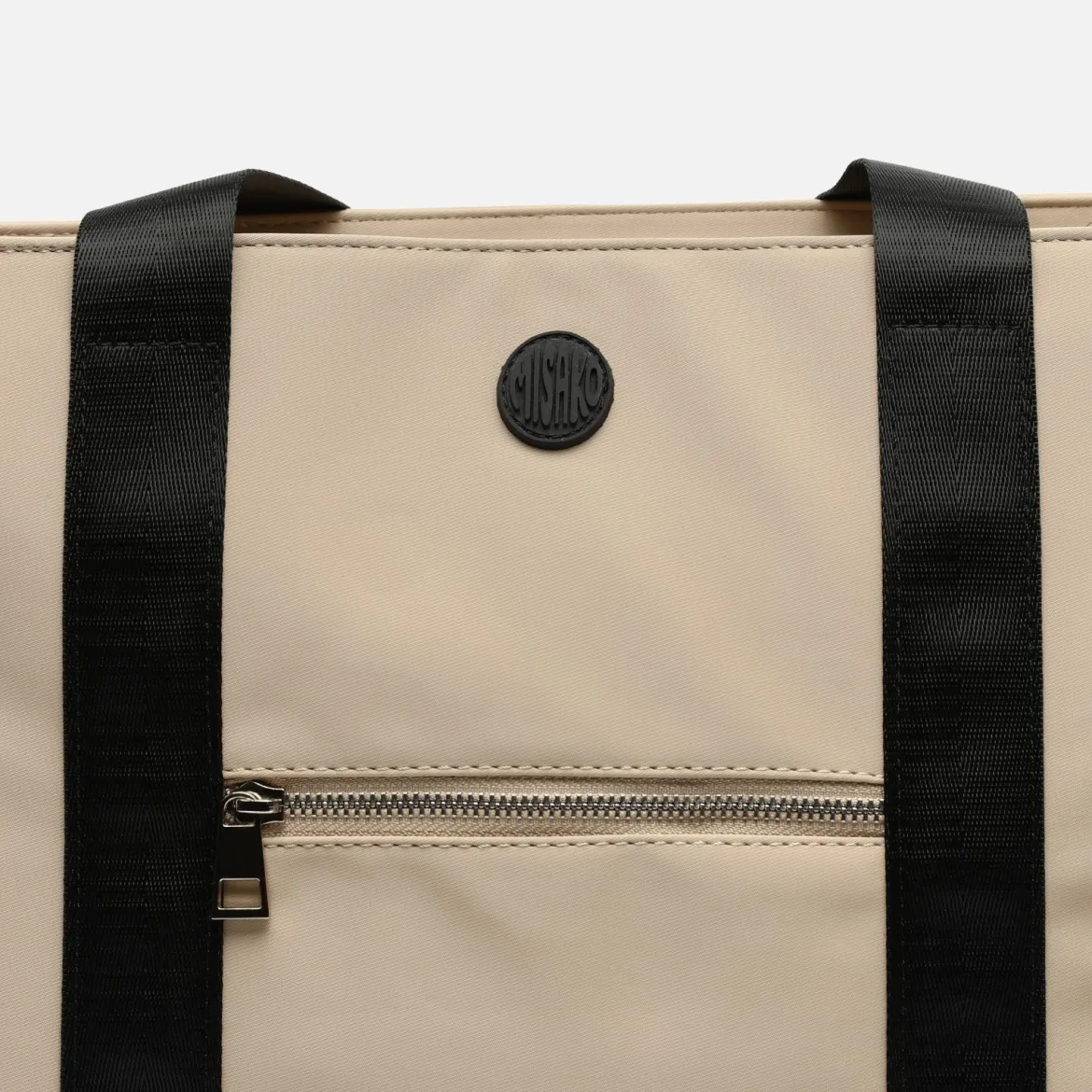 Bolso shopper grande en nylon con bolsillo para tablet
