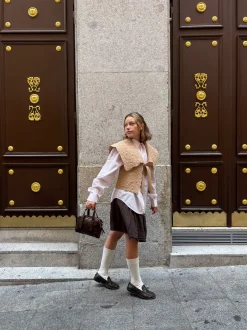 Bolso tote de fiesta pequeño con asa bandolera extraíble