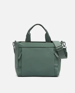 Bolso tote mediano en nylon con asa bandolera extraíble