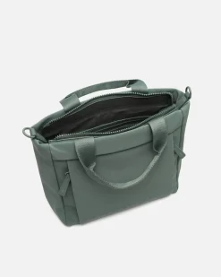 Bolso tote mediano en nylon con asa bandolera extraíble