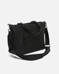Bolso tote mediano en nylon con asa bandolera extraíble