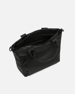 Bolso tote mediano en nylon con asa bandolera extraíble