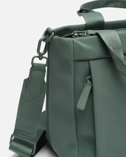 Bolso tote mediano en nylon con asa bandolera extraíble