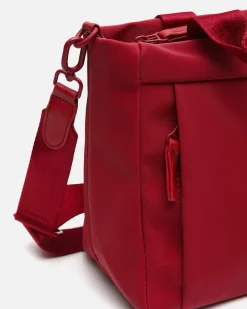 Bolso tote mediano en nylon con asa bandolera extraíble
