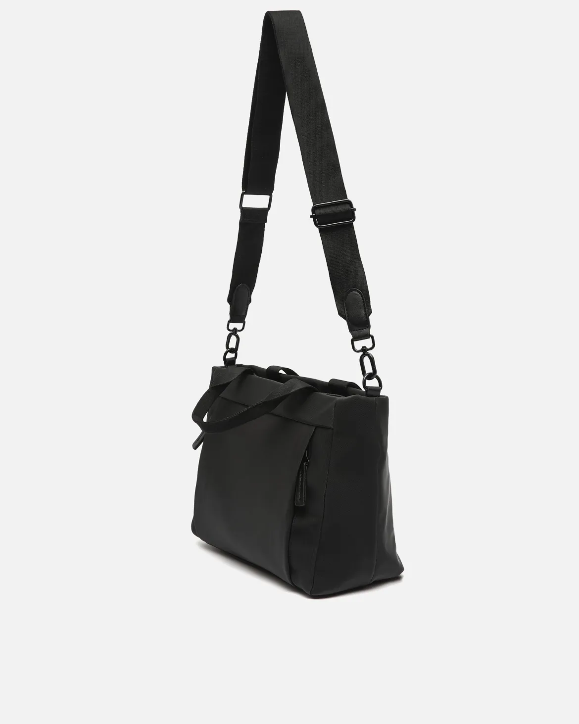 Bolso tote mediano en nylon con asa bandolera extraíble