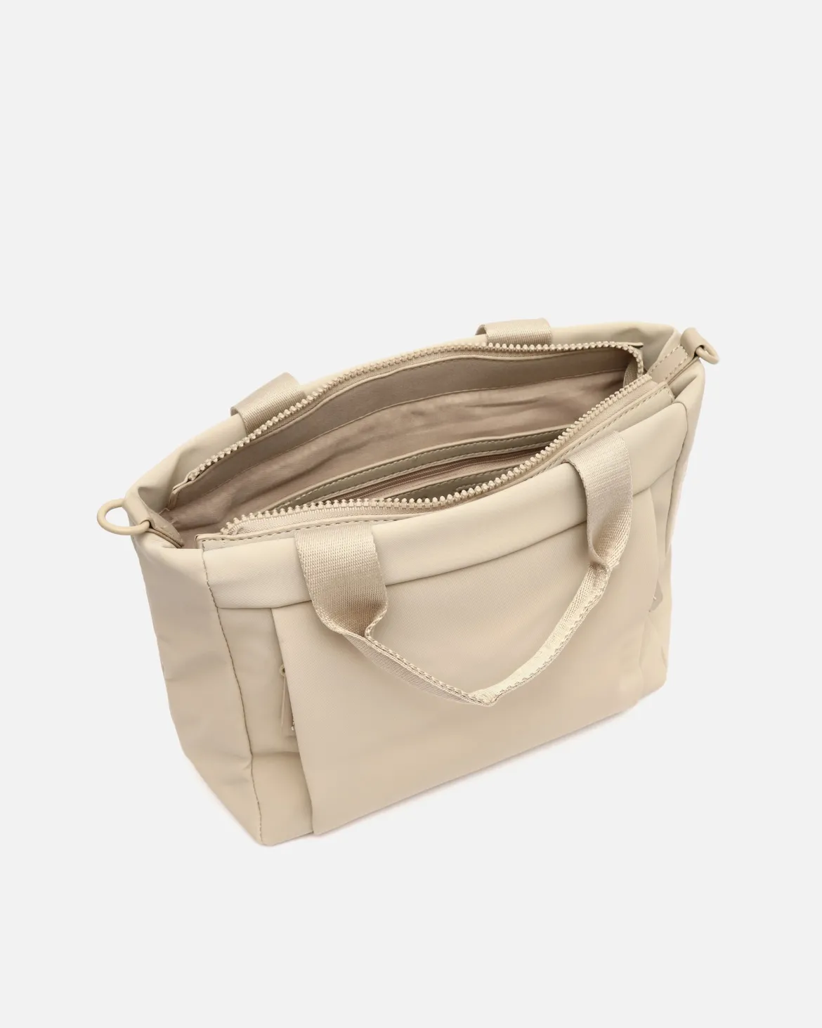 Bolso tote mediano en nylon con asa bandolera extraíble