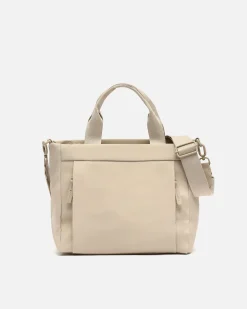 Bolso tote mediano en nylon con asa bandolera extraíble