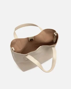 Bolso tote pequeño con neceser y asa bandolera extraíble