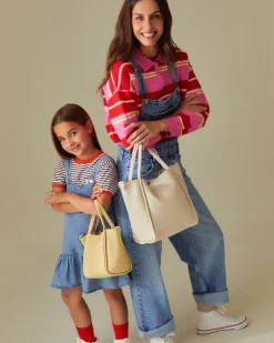 Bolso tote pequeño con neceser y asa bandolera extraíble