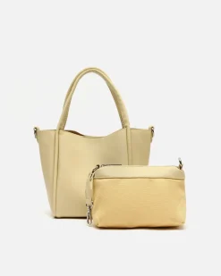 Bolso tote pequeño con neceser y asa bandolera extraíble