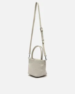 Bolso tote pequeño trenzado con asa bandolera extraíble