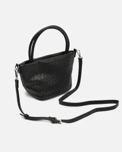 Bolso tote pequeño trenzado con asa bandolera extraíble