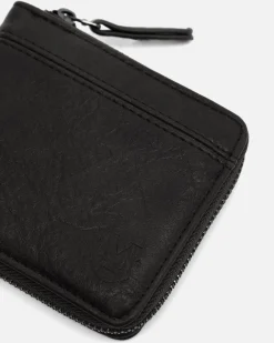 Cartera con cierre de cremallera y compartimento para billetes, tarjetas y monedas