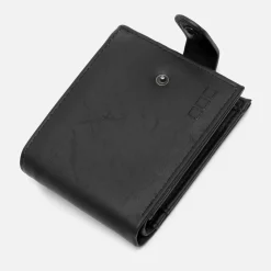 Cartera con compartimento para billetes, tarjetas y monedas con cierre