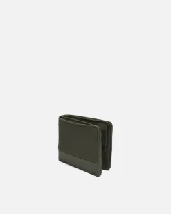 Cartera con compartimento para billetes, tarjetas y monedas