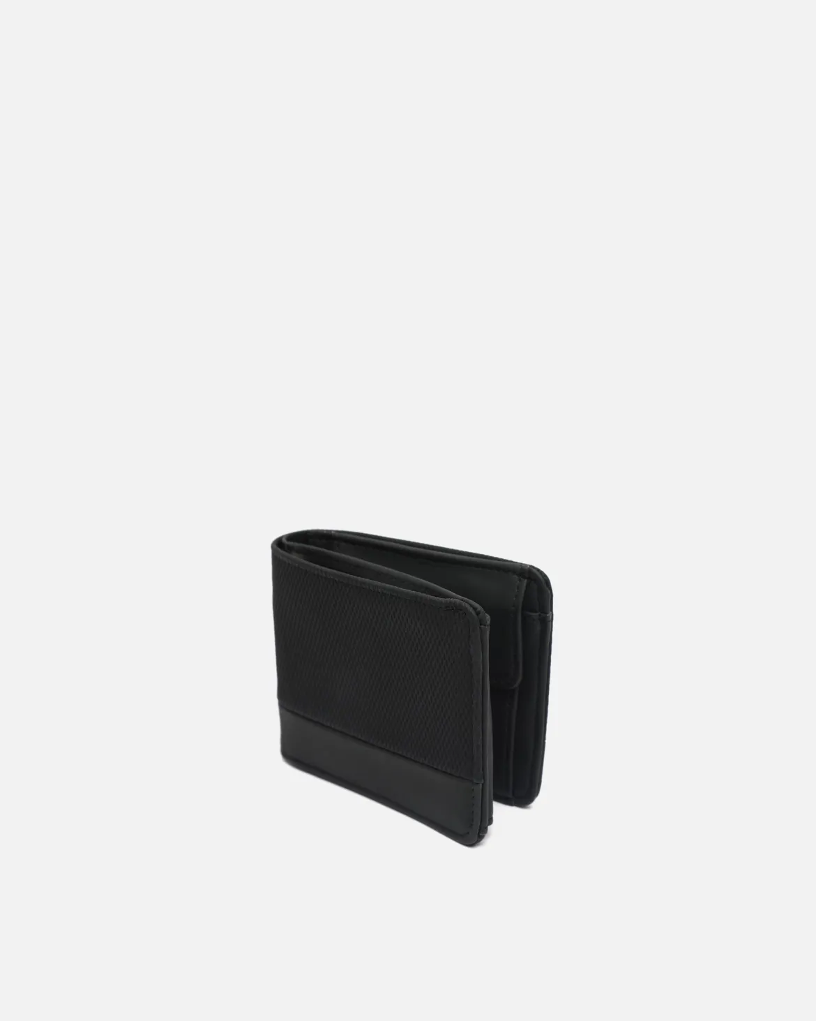 Cartera con compartimento para billetes, tarjetas y monedas