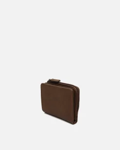 Cartera con compartimento para billetes, tarjetas y monedas con cierre