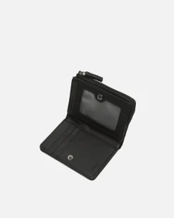 Cartera con compartimento para billetes, tarjetas y monedas con cierre