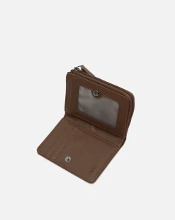 Cartera con compartimento para billetes, tarjetas y monedas con cierre