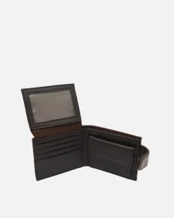 Cartera con compartimento para billetes, tarjetas y monedas con cierre