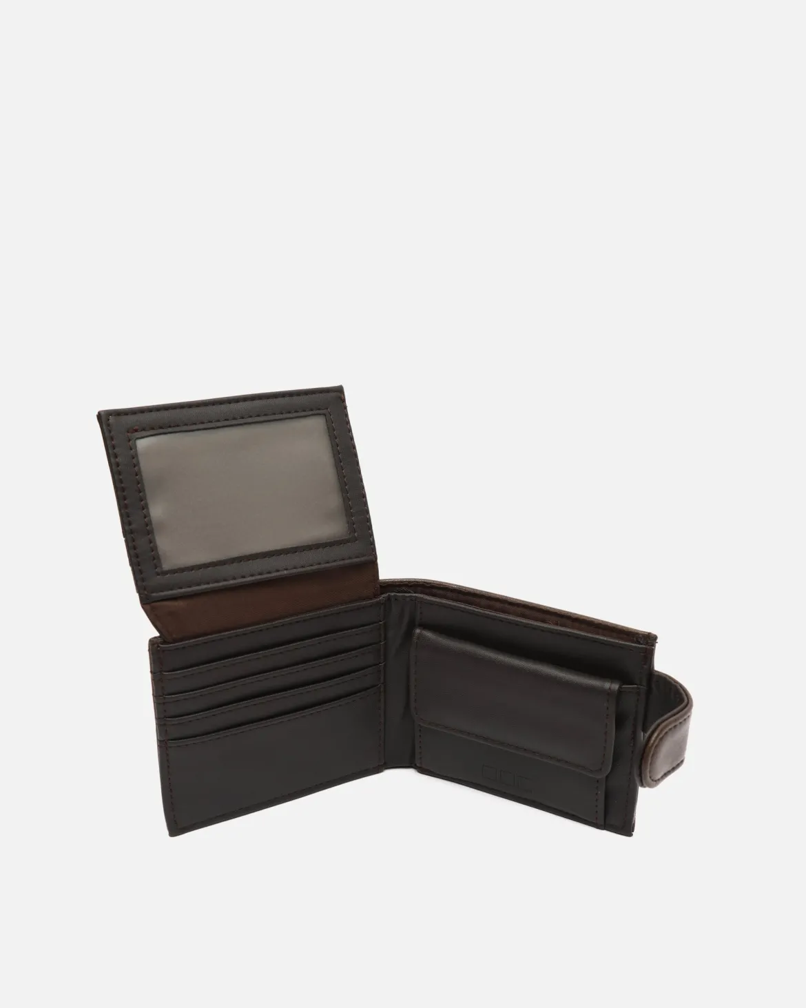 Cartera con compartimento para billetes, tarjetas y monedas con cierre
