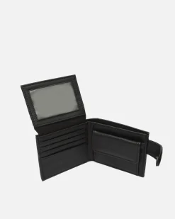 Cartera con compartimento para billetes, tarjetas y monedas con cierre