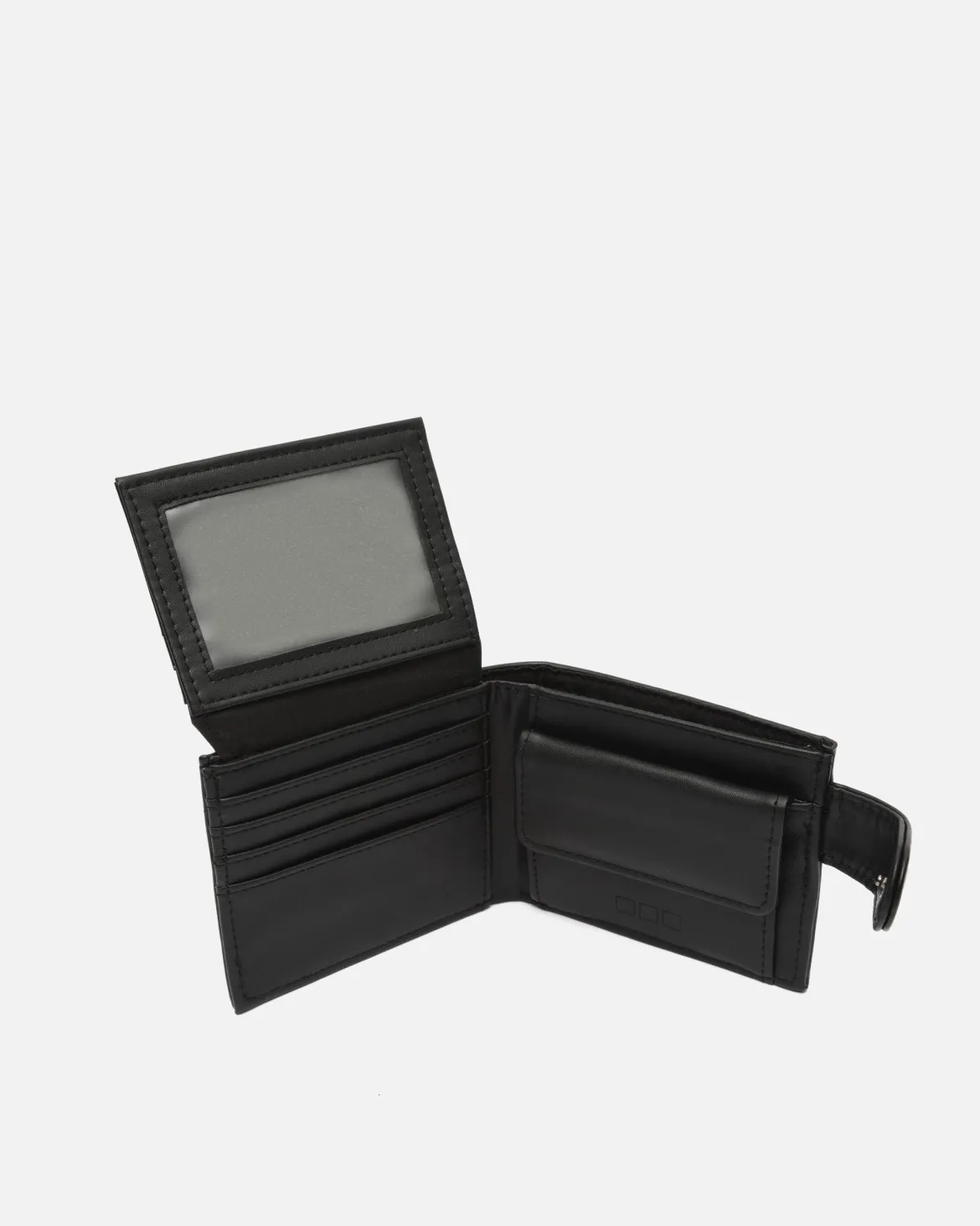 Cartera con compartimento para billetes, tarjetas y monedas con cierre