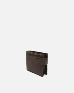 Cartera con compartimento para billetes, tarjetas y monedas con cierre