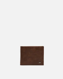 Cartera con compartimento para billetes, tarjetas y monedas