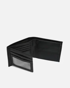 Cartera con compartimento para billetes, tarjetas y monedas