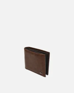 Cartera con compartimento para billetes, tarjetas y monedas