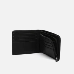 Cartera con compartimento para billetes, tarjetas y monedas