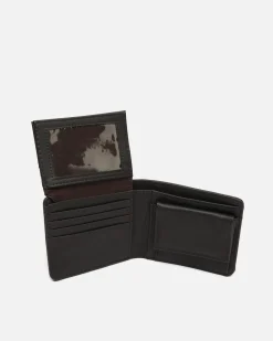 Cartera con compartimento para billetes, tarjetas y monedas