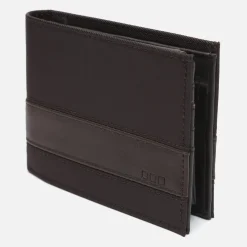 Cartera con compartimento para billetes, tarjetas y monedas