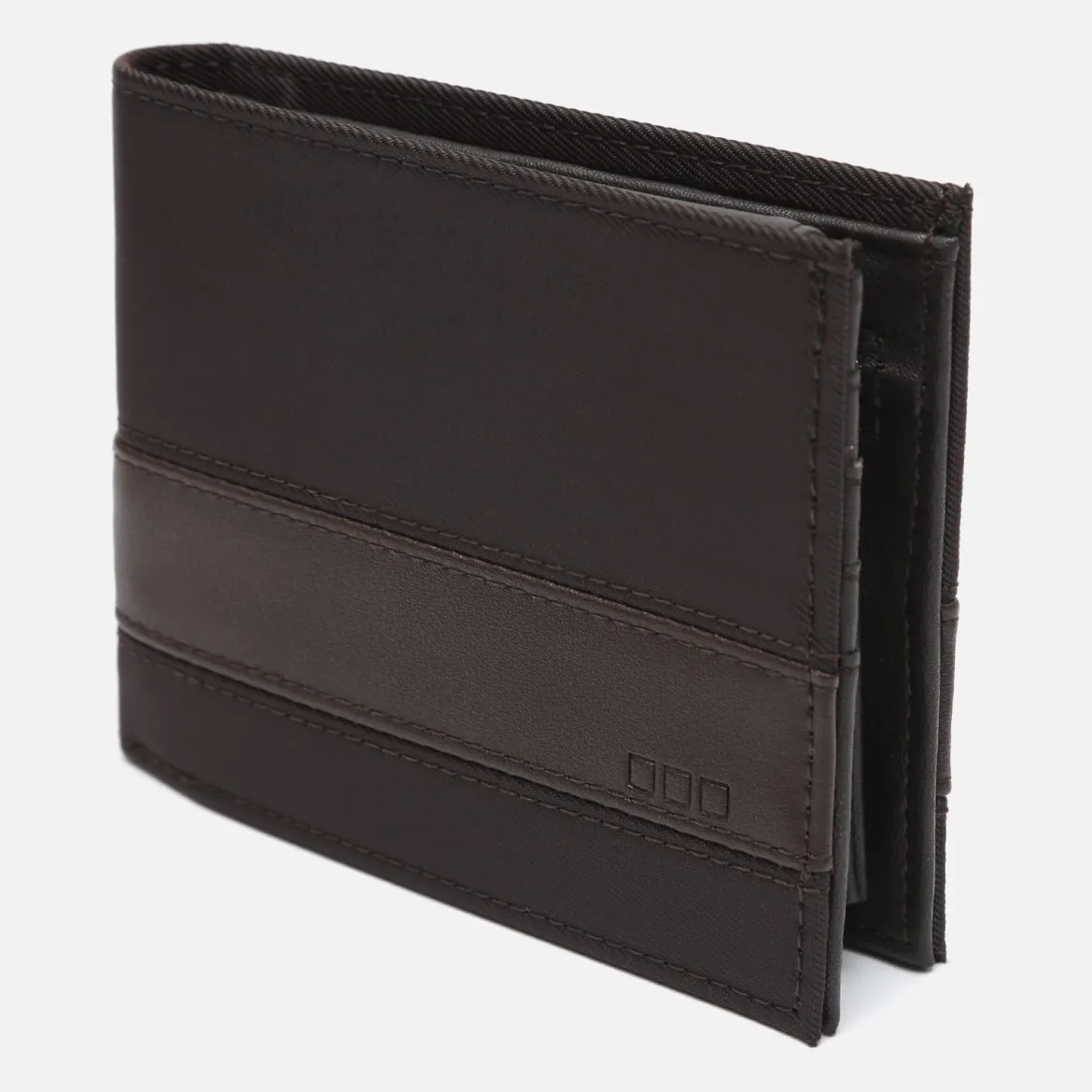 Cartera con compartimento para billetes, tarjetas y monedas